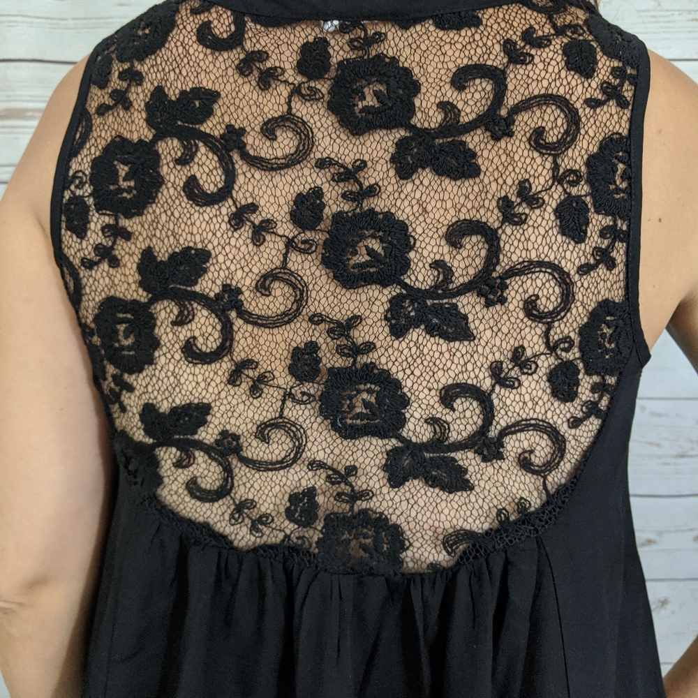 NWT ~ SADIE & SAGE Boho Peasant Lace Tunic Top - Picture 2 of 9